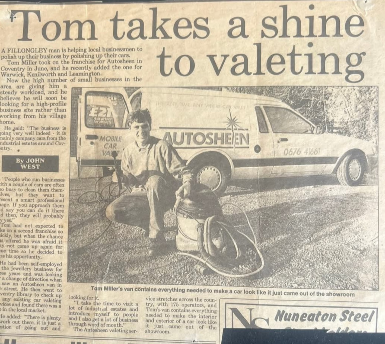 Tom Miller newspaper coverage